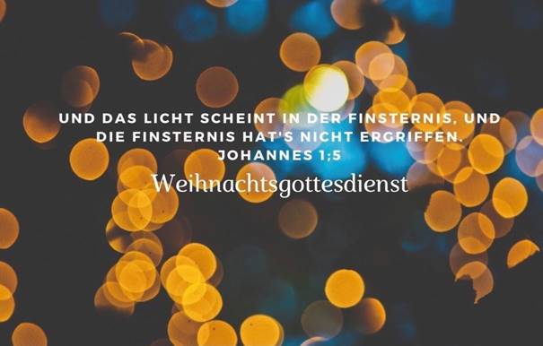 Weihnachtsgottesdienst 2020