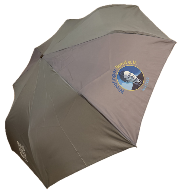 Taschen-Regenschirm mit Logo des Wieblinger Bundes
